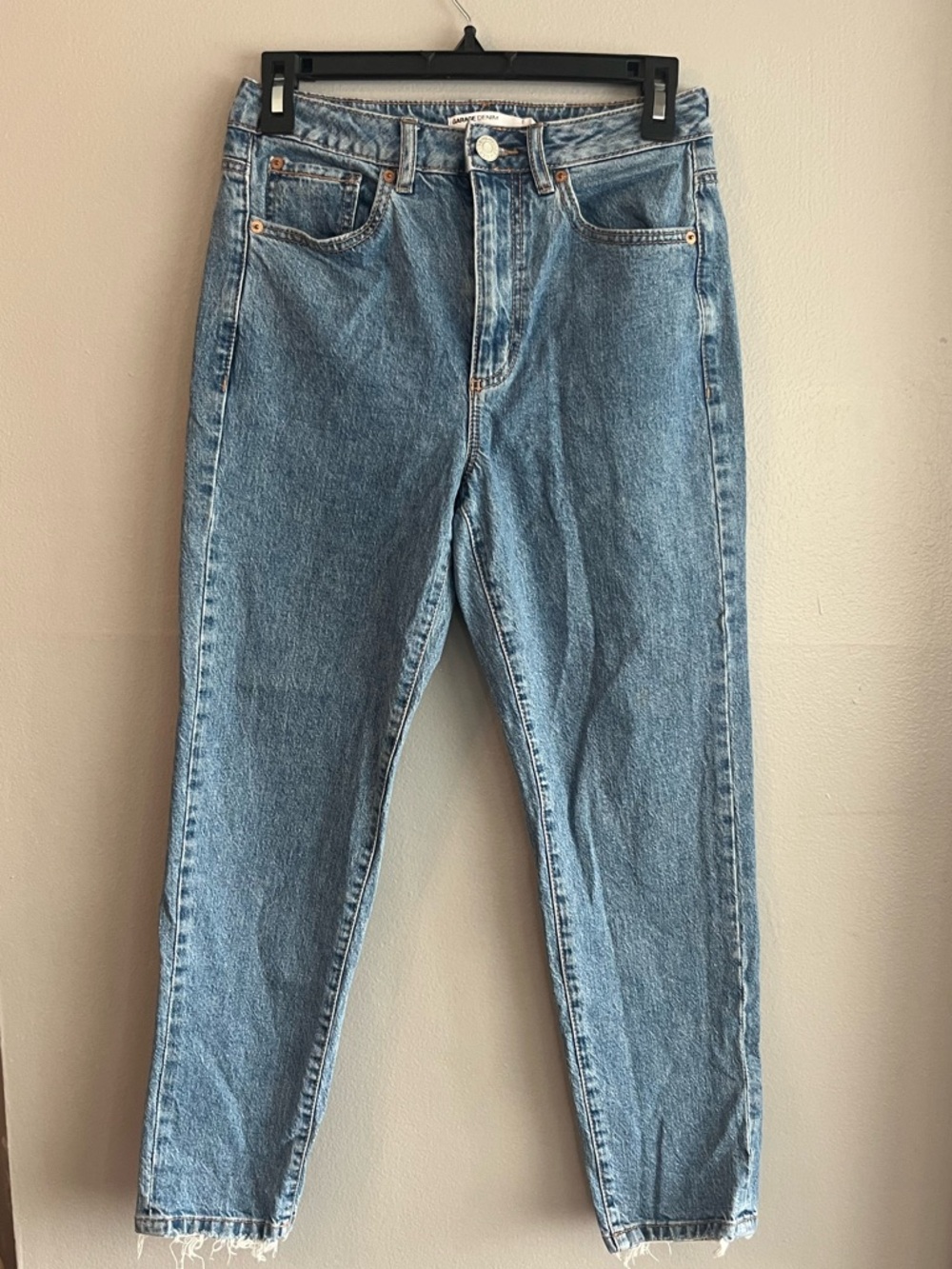 Garage Light Blue High-Rise Mom Jeans